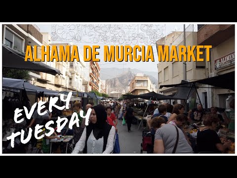 Alhama de Murcia Street Market Spain #camposolspain #expatinmazarron