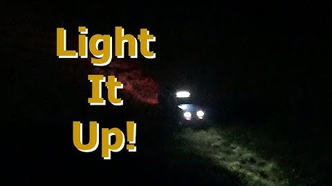 Redcat Gen 8 Scout II RC Night Test of Lighting Kit and Luggage Rack with LED Bar Light.