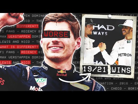 Max Verstappen&#39;s dominance is worse