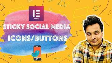 Add sticky social media buttons to WordPress Website using Elementor