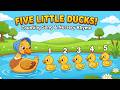Five Little Ducks and Mama Duck 🦆💛 | Fun Counting Song for Kids