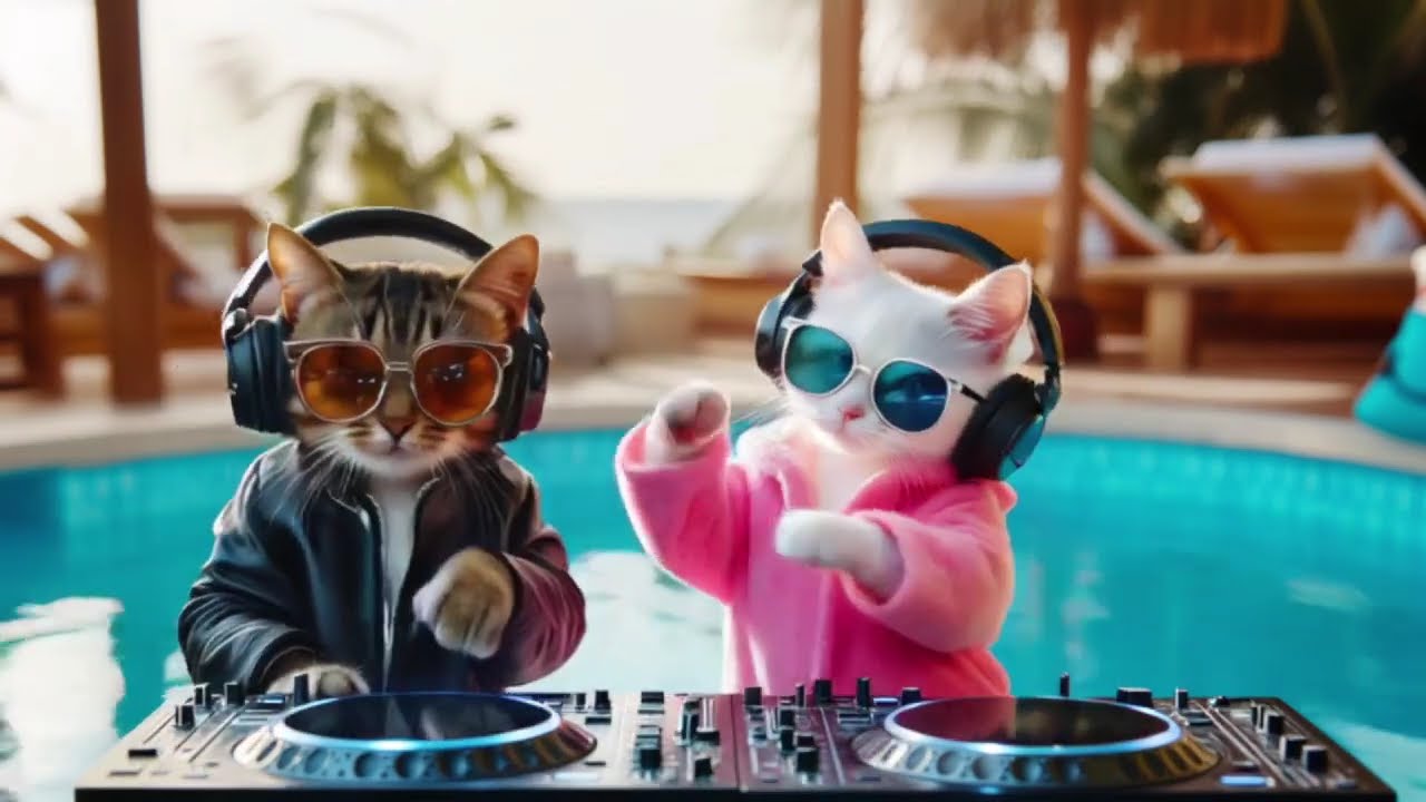 DJ MIAWW – Chill House Grooves with the Coolest Cat Duo 🐾💕 Love Beats by the Pool in Bali
