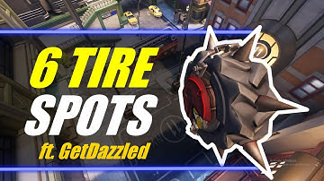 6 Junkrat Rip Tire Spots! (ft. GetDazzled)