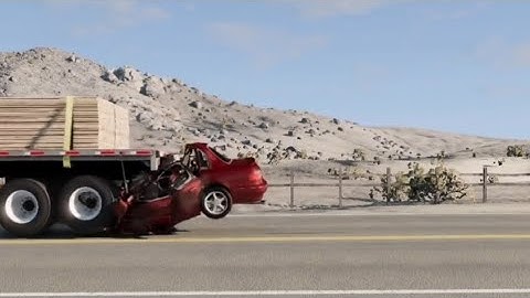 Car crash test at different speeds☠️☠️