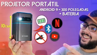 Projetor Portátil com Bateria! 300 Polegadas, Android 9 e Som TOP! Recomendo! Blitzwolf VT2