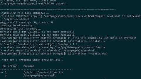 qmail on CentOS 7, using pkgsrc (2/2)