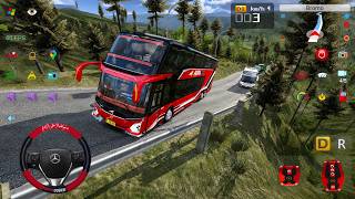 NEKAT! Bus Agra Mas Nanjak Gunung Bromo, Nyaris Masuk Jurang! | Bus Simulator Indonesia screenshot 5