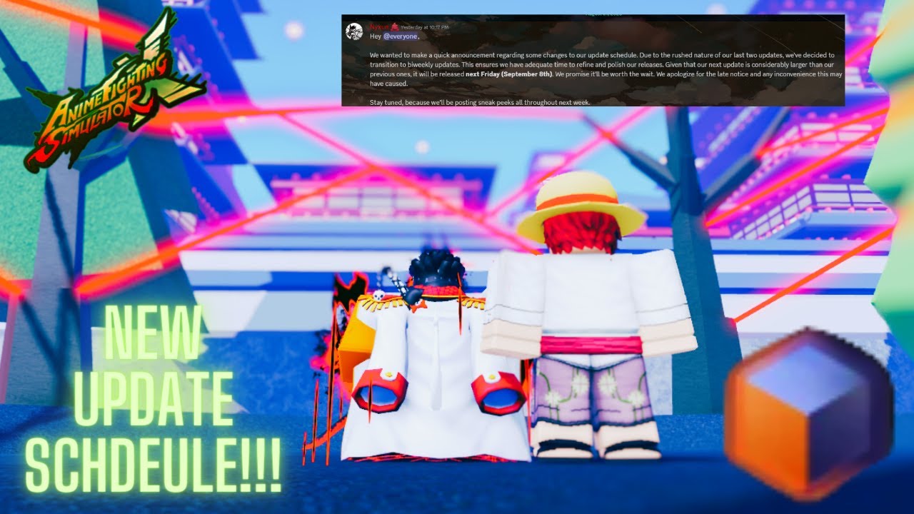 How i feel about the new update schedule roblox anime fighting