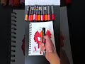 Drawing Elmo With Posca Markers Drip Effect Shorts 