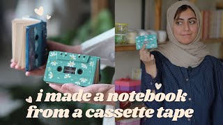 How to Make A Notebook From an Old Cassette Tape