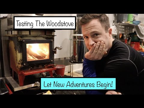 Testing the Cubic Mini WOOD STOVE in a Tiny House On Wheels : 192 sq feet  in Winter : Grizzly Review - YouTube