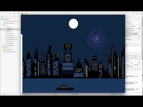 openFrameworks firework demo