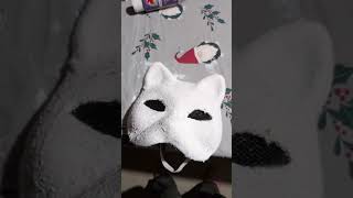 Making a Hello Kitty Mask Part 3 #maskmaking #hellokitty #otherpaw #therian