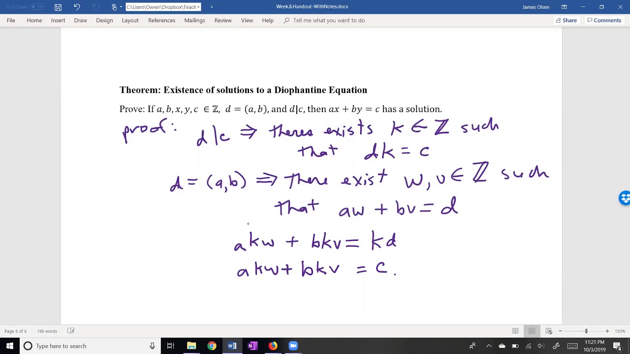 Linear Diophantine Equations YouTube
