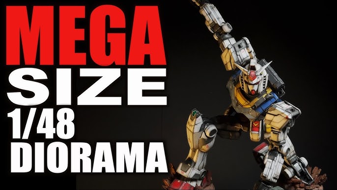 MEGA Size 1/48 Nu Gundam by G-System, Custom Gunpla Painting