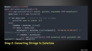 Mastering SQLite and Discord.py: Fetching Data and Converting Strings to Datetime