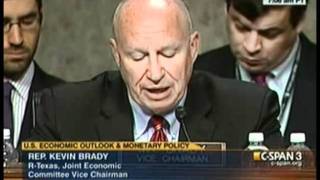 JEC Vice Chair Kevin Brady Opening Statement  -  U.S. Economic Outlook