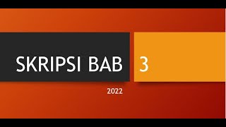 Skripsi BAB 3 Skripsi BAB 3