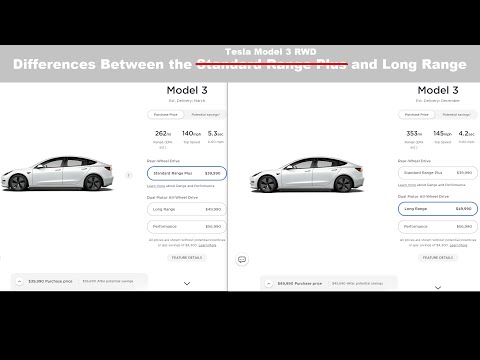 Differences Between the Tesla Model 3 RWD (Previously the SR+) and Long Range - Am I Missing Out?