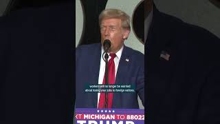 Donald Trump promises to bring back jobs at campaign stop near Grand Rapids
