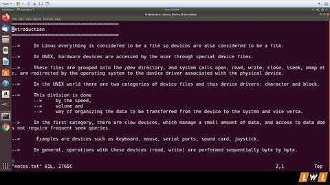 Introduction to Character device drivers