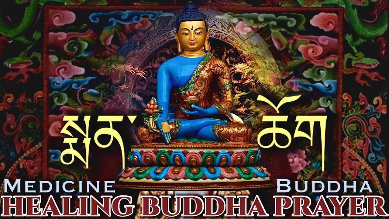 ☸Medicine buddha Healing Prayer(སྨན་ཆོག)Sangye Menlha|Blue Buddha ...