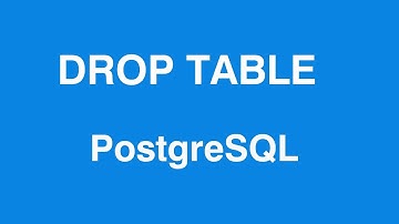 PostgreSQL DROP TABLE Query in Table psql Shell