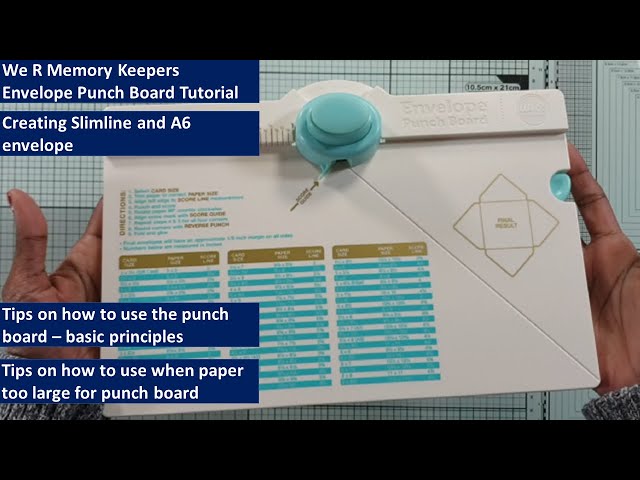 Envelope Punch Board Correction