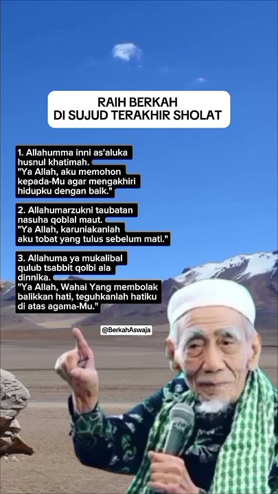 3 Doa Mustajab di Sujud Terakhir #doamustajab #shorts