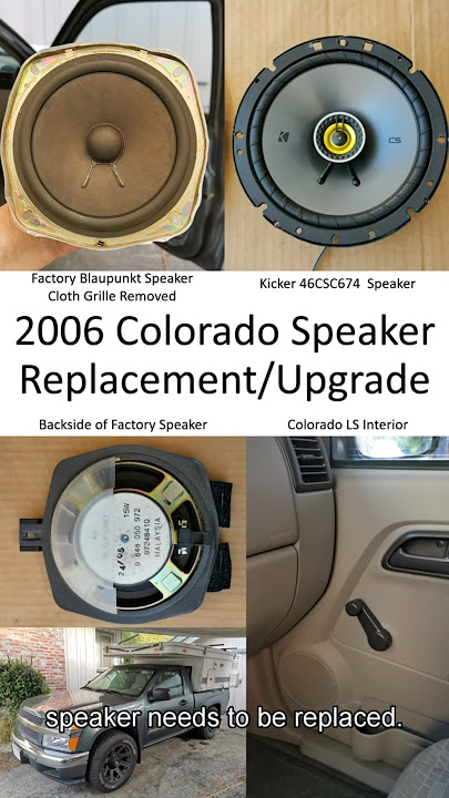Colorado Speaker Replacement/Upgrade (aka door panel removal and installation speaker bonus) #diy
