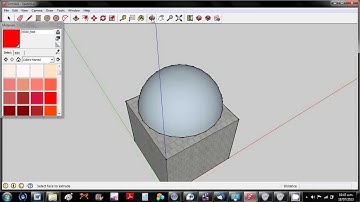 Google SketchUp Make 2013 Tutorial 2 - Button (Intermediate)