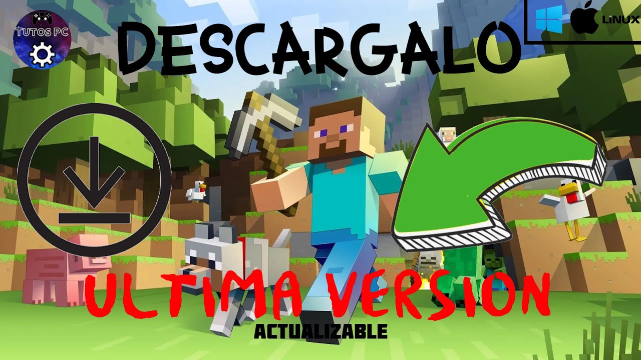 Descargar Minecraft ACTUALIZABLE 2020 PC Windows/Mac/Linux