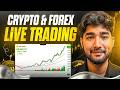 LIVE TRADING GOLD , BTC FOREX TRADE WITH WEALTHBOARD