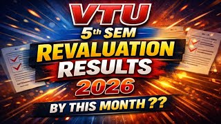 When VTU 5th sem Revaluation results ?? || #vtustudents #kannada