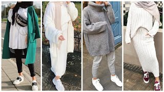 Winter hijab lookbook موضة شتاء 2020 للمحجبات  تنسيقات خريف و شتاء2020