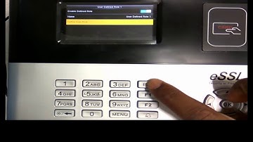 How to define user role in eSSL S990