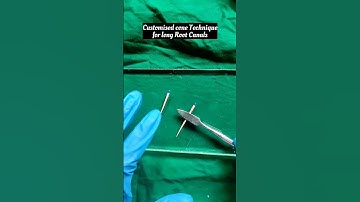 Customised cone Technique for long Root Canals especially Canines ✨ #dentistry #dentocity #shorts