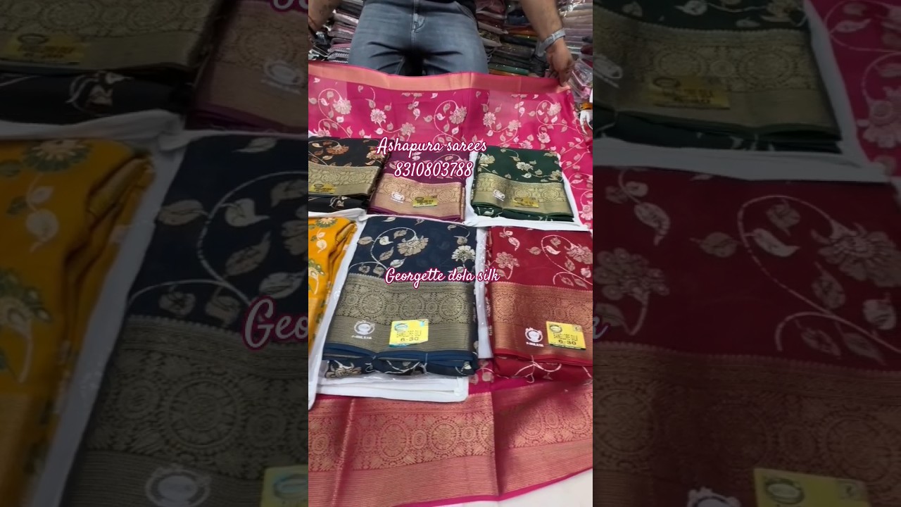 Bangalore silk in Georgette dola 