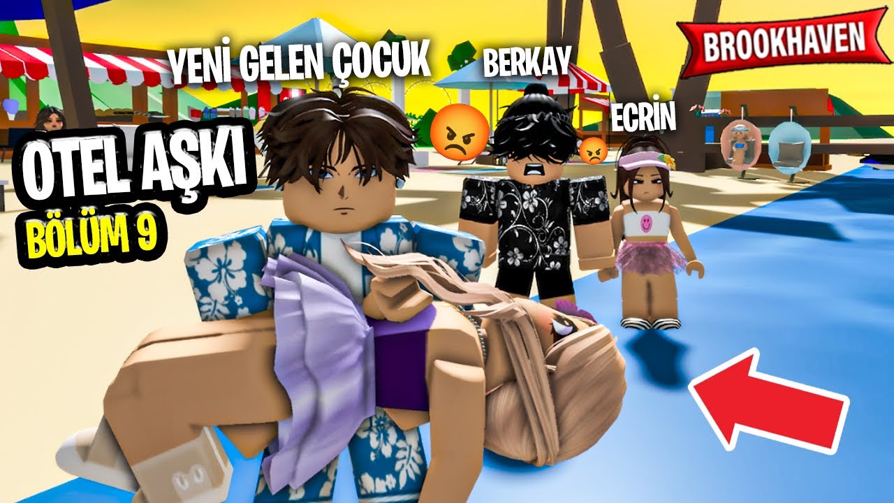 OTEL AŞKI: BERKAY YENİ GELEN ÇOCUĞU KISKANDI | BÖLÜM 9 roblox brookhaven 🏡rp