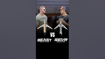 Beast Broadhead vs Sevr comparison Drop your thoughts below #bowhunting #archery #beastbroadheads