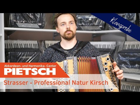 Steirische Harmonika - Strasser Professional Natur Kirsch Rot - Klangprobe