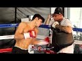 RYAN GARCIA DROPPING BOMBS TO THE BODY! LIGHTS UP BODY SHIELD W/EXPLOSIVE HANDS!