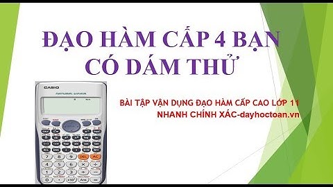 Bài tập đạo hàm lớp 11 có đáp án năm 2024