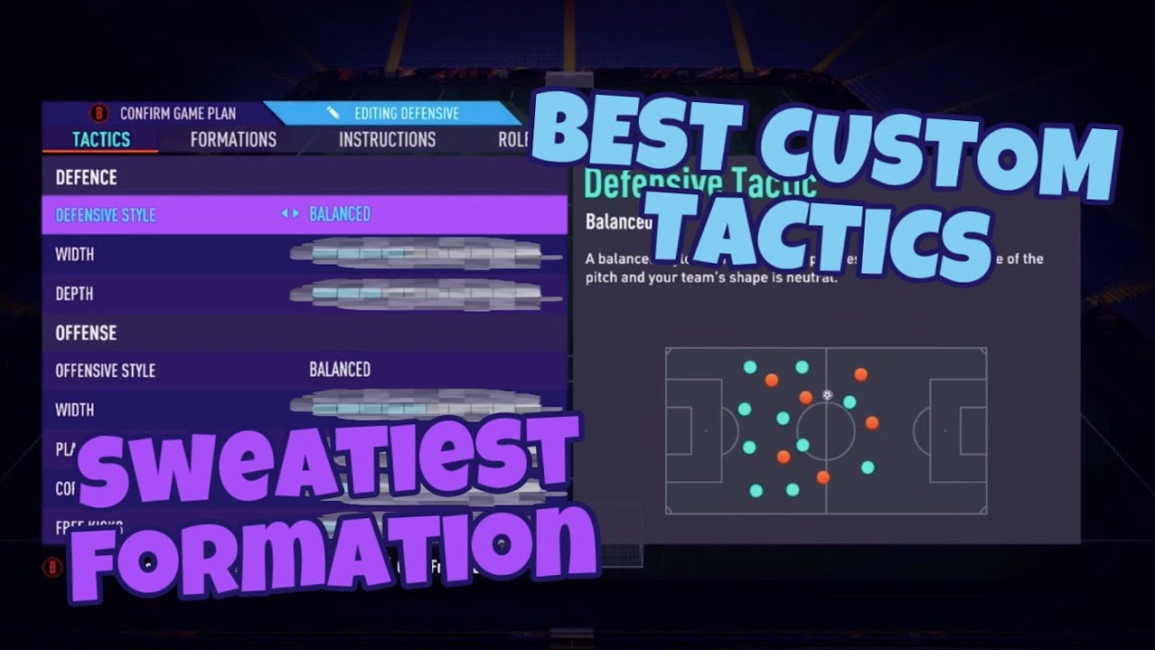 The BEST Custom Tactics and Formation in FIFA 21!