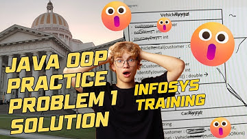 Java OOP Concepts – Practice Problem 1 Explained | Infosys Training Solutions| Step-by-step Solution