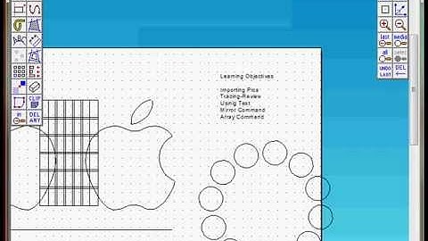 2D design Introduction basic tools, Mirror Array tool