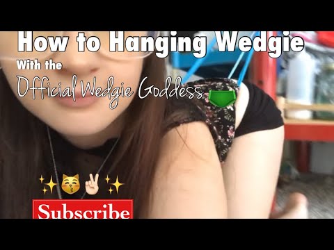 Female hanging wedgie