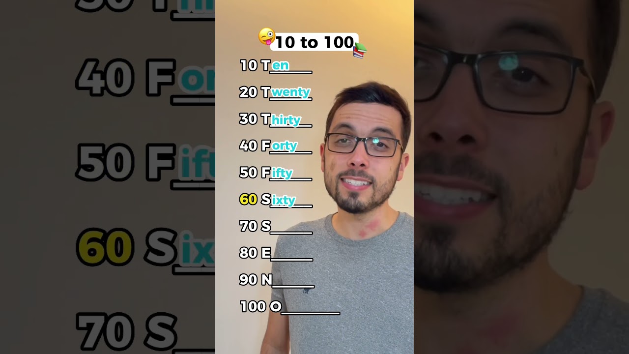 Count from 10-100 in English. #englishhero #ingles #english #inglesonline