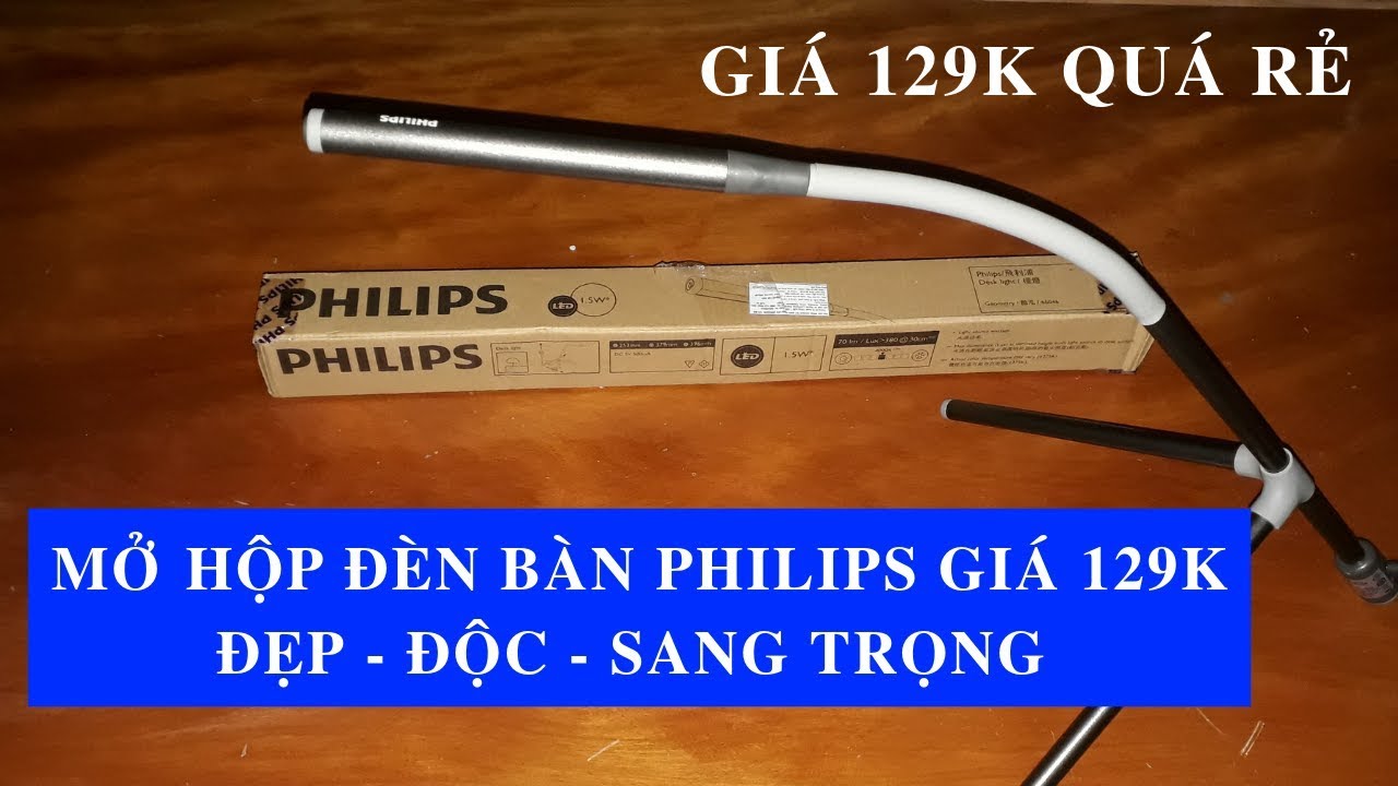 Đèn bàn học led philips 66046 geometry | Mở Hộp Đèn Bàn Philips Led Geometry 66046