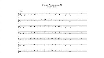 Lydian Augmented #2 Scale in All 12 Keys